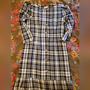 Vintage Laura Ashley Flannel Dress